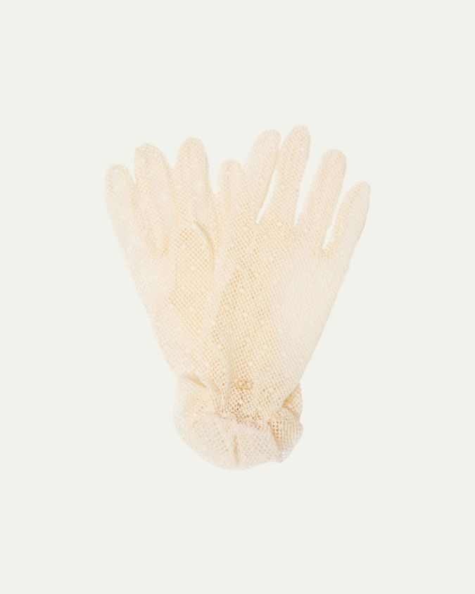 Valentino crochet gloves